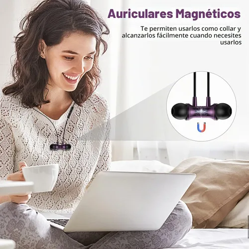 Vista 3 de COOYA - Auriculares USB C con cable para iPhone 18 Pro Max 17, 16, 15 Púrpura