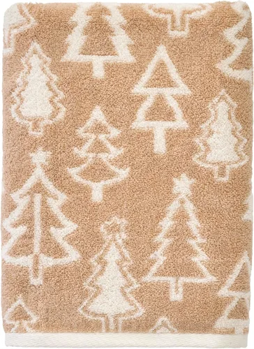 Vista 35 de SKL Home Toalla de baño de Navidad/Winter Fair Isle, color rojo