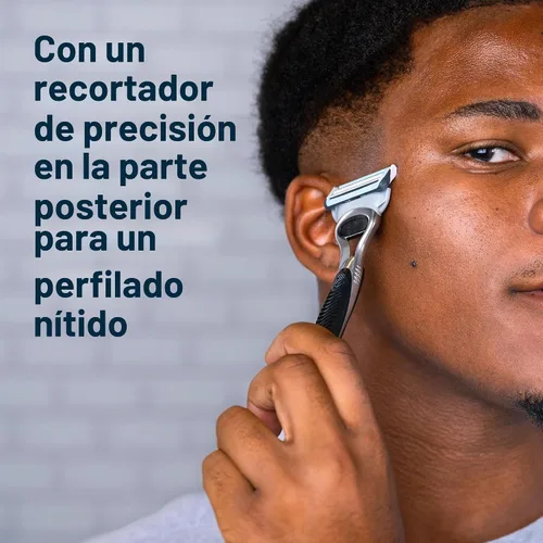 Vista 5 de Gillette SkinGuard - Cuchillas de afeitar para hombre, 4 recambios de cuchillas