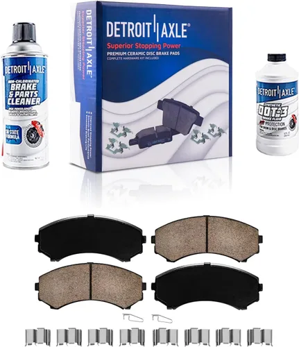 Vista 15 de Detroit Axle - Pinza de disco del lado del acompañante + pastillas de freno de cerámica de repuesto para Lexus HS250H Toyota RAV4 Prius V Scion xB