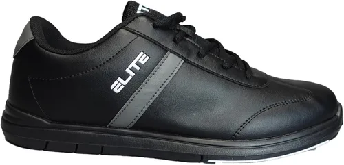 Vista 3 de ELITE Zapatos de bolos deportivos básicos con cordones para hombre con suela deslizante universal para jugadores diestros o zurdos