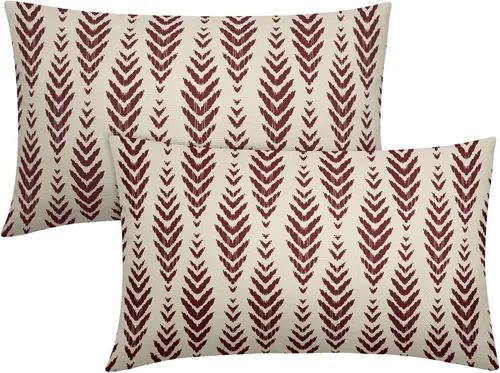 Vista 44 de Sweetshow - Juego de 2 fundas de almohada boho de 16x16 pulgadas, fundas de almohada étnicas bohemias negras con estampado geométrico de espiga