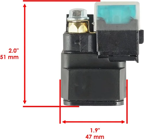 Vista 2 de Caltric Relé solenoide de arranque compatible con Yamaha Fz-8 Fz8 Fz8N 2011-2013