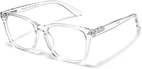 Vista 18 de TIJN Gafas de dormir con bloqueo de luz verde azul, lente de luz roja para juegos de computadora, fatiga de pantalla y protección UV Negro