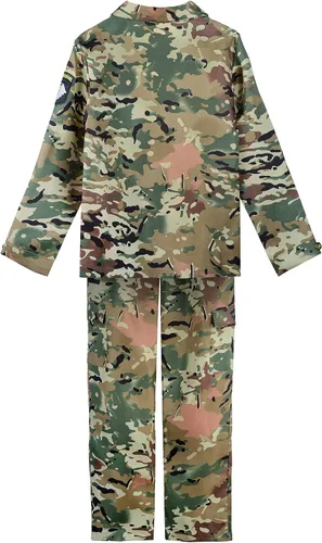 Vista 2 de ReliBeauty Disfraz de soldado, uniforme de camuflaje del ejército