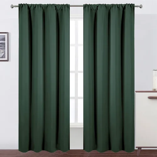 Vista 97 de LEMOMO Cortinas opacas de 42 x 54 pulgadas, juego de 2 paneles de cortinas con aislamiento térmico para oscurecer la habitación