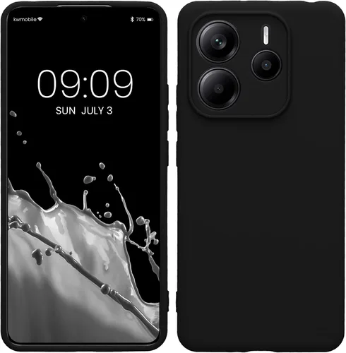 Vista 42 de kwmobile Funda compatible con Xiaomi Redmi Note 9S / 9 Pro / 9 Pro Max - Funda protectora de silicona TPU suave y delgada - Negro mate