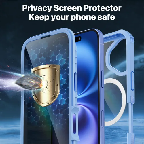Vista 58 de CENHUFO Funda de privacidad para iPhone 11 Pro, funda de cuerpo completo con protector de pantalla de privacidad de vidrio templado 9H integrado