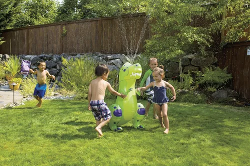 Vista 4 de Toysmith Sprinkler Buddies Dynamic Dino - Aspersor inflable para exteriores