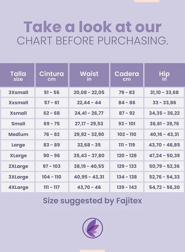 Vista 3 de Fajitex Levanta Cola Colombianos Pantalones Cortos de Alta Compresión Faja Control Firme Faja Pantalones Cortos 024580 034580