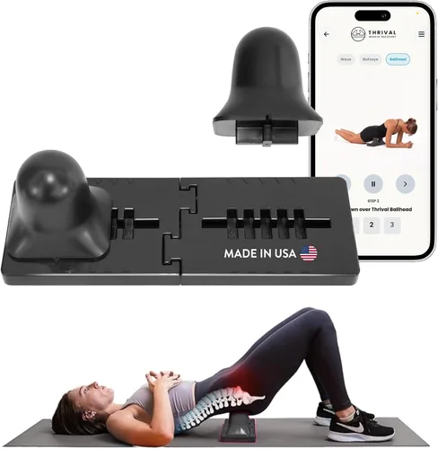 Vista 19 de Thrival - Herramienta de liberación muscular completamente ajustable para psoas, flexor de cadera, espalda, glúteo, iliaco y cuello para liberación
