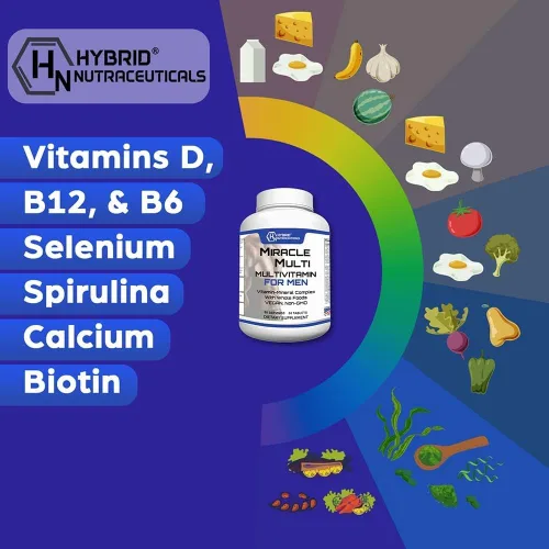 Vista 3 de MiracleMulti Best Multivitamínico para hombres, suplemento vitamínico y mineral con probióticos, mezcla de enzimas superalimentarias: apoyo