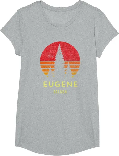 Vista 68 de Camiseta Eugene Oregon, Negro, S