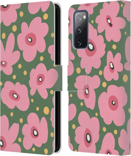 Vista 26 de Head Case Designs Officially Licensed Ninola Ditsy Flowers Yellow Nature Bold Leather Wallet Case Compatible with Samsung Galaxy A07 4G