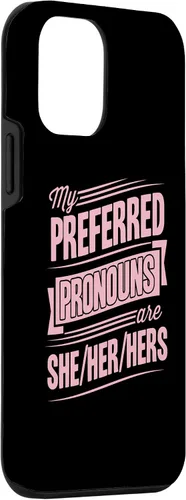 Vista 3 de iPhone 12 mini Mis pronombres preferidos son ella su caso transgénero trans