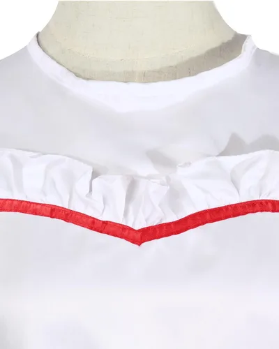 Vista 6 de Nuoqi Disfraz de Halloween de película de terror para mujer, vestido de terror para adultos