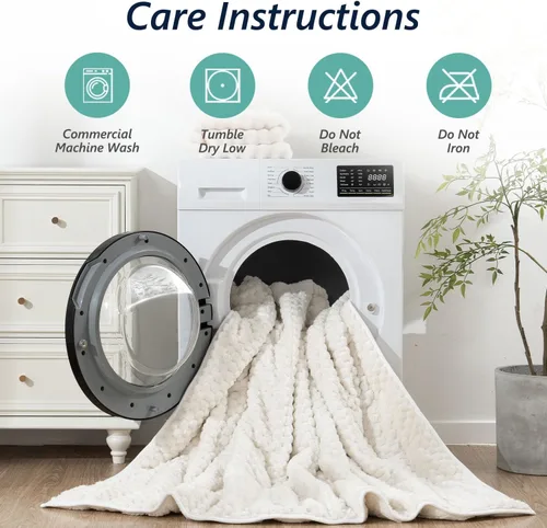 Vista 6 de Mr. Sandman Mantas con peso para adultos, tamaño matrimonial, 10 libras, manta cálida de forro polar Sherpa para dormir y calmar, manta de cama