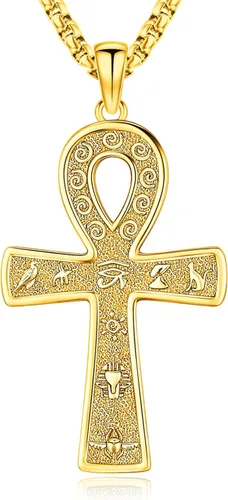 Vista 10 de Collar de pentagrama de plata de ley con triple luna, diosa celta, nudo celta, nudo de brujas, Ankh, sol y luna, Hécate, lilith, Santa Muerte