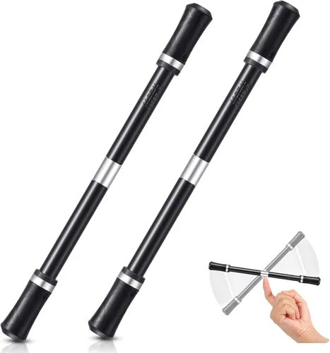 Vista 10 de Outus 2 Piezas Bolígrafo Giratorio Rodante de Dedo Rotativo para Juegos Truco Bolígrafo Mod con Tutorial Sin Recarga Liberación de Estrés Juguetes