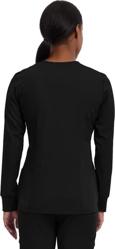 Vista 2 de Healing Hands Chaqueta médica con cierre de presión frontal para mujer Daisy 2-Way Stretch Uniform 5063 4 Pockets, 2-way Stretch Fabric, All-day