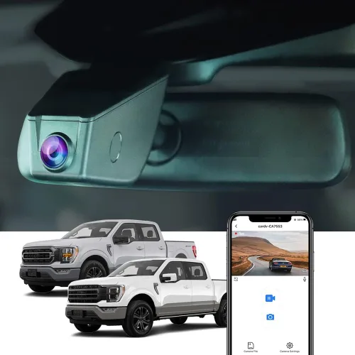 Vista 8 de Fitcamx Cámara de Salpicadero Frontal 2K Trasera 1080P para Ford F150 F250 Limitado XLT XL Raptor Lariat Platinum King Ranch Tremor 2021-2025