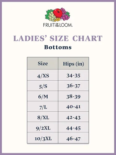 Vista 6 de Fruit of the Loom Ropa interior Beyondsoft para mujer (talla regular y grande)