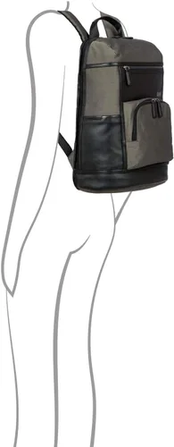 Vista 7 de Brics Monza Urban LaptopMochila de negocios para tabletas Grisnegro BR207703_FW19