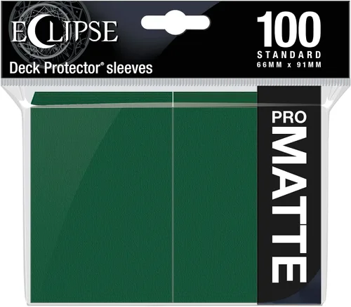 Vista 9 de Ultra Pro E-15616 Eclipse Standard Matte Sleeves 100 Pack-Apple Red