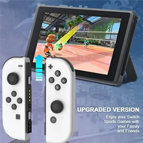 Vista 5 de XIBALAN Joypad for Switch, Replacement for Switch Controllers Joypad, Upgraded Switch Joypad with Dual VibrationWake-upScreenshot,White