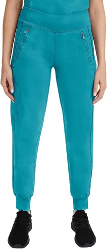 Vista 12 de Healing Hands Pantalón de uniforme médico tipo jogger para mujer Tara con 6 bolsillos, duradero, elástico en 2 direcciones y tela de fácil cuidado