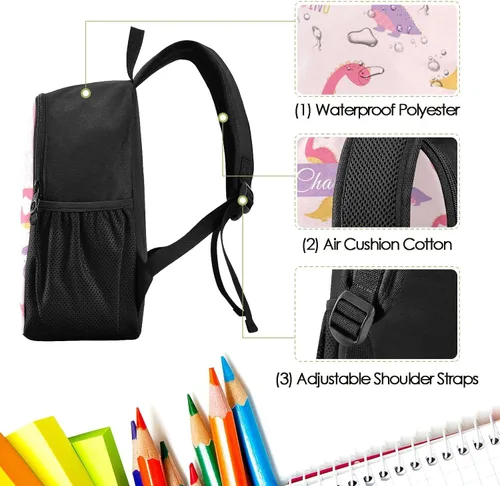 Vista 3 de Naanle Mochila personalizada para niños y niñas, mochila de bebé, multicolor 08, Mochilas de mochila