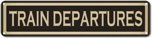 Vista 55 de Letrero de metal para coleccionista de trenes, arte de pared de metal solo para estacionamiento, decoración del hogar, tren, conductor, ferrocarril