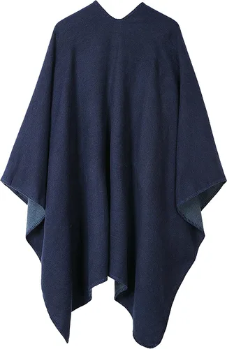Vista 55 de Chales cálidos para mujer, cárdigan con frente abierto, estilo vintage, poncho