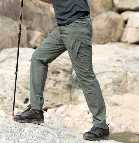 Vista 7 de ReFire Gear Pantalones tácticos de secado rápido para hombre, pantalones cargo ligeros de verano para senderismo al aire libre