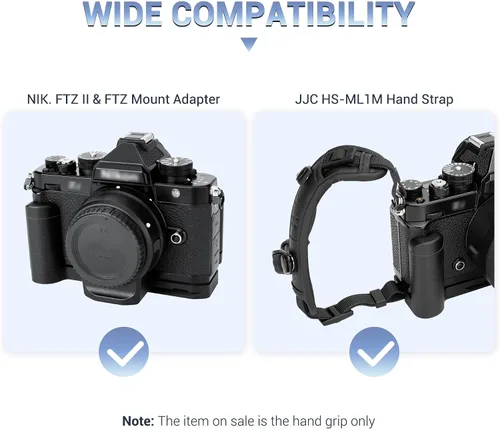 Vista 6 de JJC Soporte en L de agarre de mano de metal sólido para cámara Nikon Zf, para soporte Airtag, empuñadura Nikon Zf, almohadillas antideslizantes