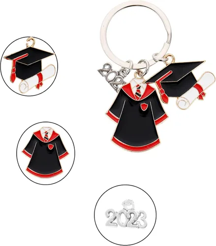Vista 4 de Ediseng Regalos de graduación para ella y él, llavero Kawaii de graduación, clase de 2023, regalos de graduación únicos para hija e hijo, regalos