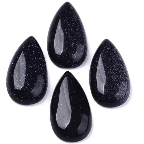 Vista 4 de Beadthoven - 10 cuentas de piedra natural con forma de lágrima natural, gota de agua de amatista, sin agujero, cuentas de piedra de cristal curativo