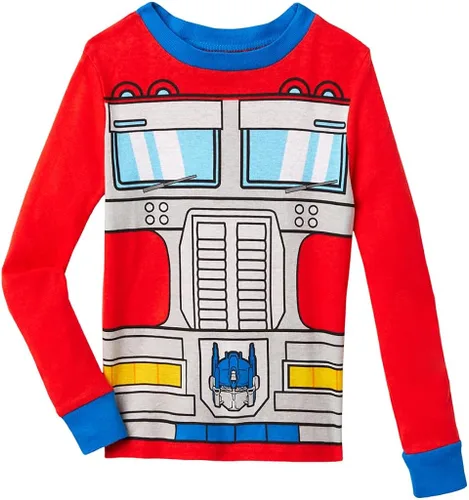 Vista 5 de Transformers Conjunto de pijama de algodón de 4 piezas para niño pequeñogrande