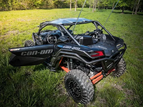 Vista 4 de SuperATV Paneles de inserción de aluminio resistente para puertas inferiores compatibles con Can Am Maverick X3 (2017+), See Fitment, extra