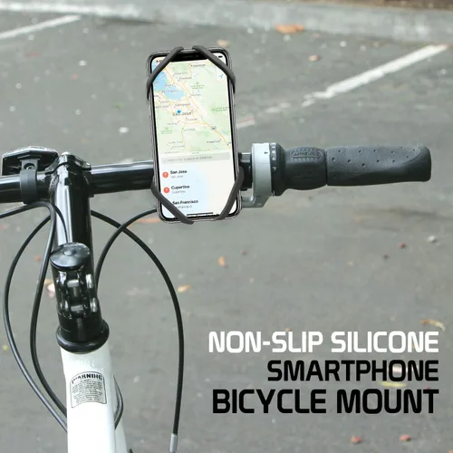 Vista 2 de Cellet Soporte universal para teléfono para bicicleta, soporte para motocicleta compatible con Apple iPhones, Samsung Galaxy, Google Pixel, Moto Azul