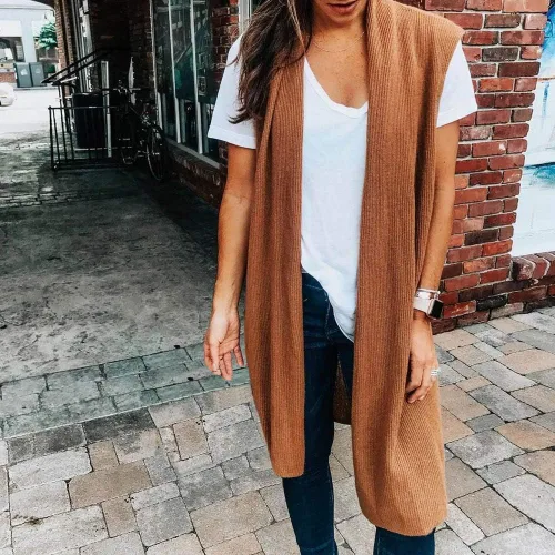 Vista 3 de Cárdigan de manga larga para mujer, chaqueta lisa y delgada, estilo quimono, ligero, fino, abierto al frente