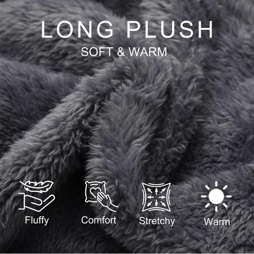 Vista 6 de Vulcanodon Bata para hombre con capucha, bata de baño de forro polar para hombre