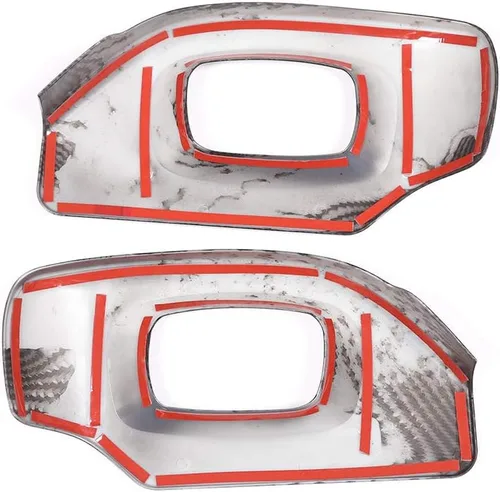 Vista 8 de Accesorios de coche ABS fibra de carbono asiento lateral marco cubierta ajuste para Rover Range Rover Vogue Autobiography Sport 2013-2017
