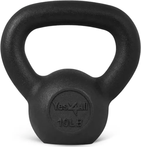 Vista 12 de Yes4All Pesa rusa de hierro fundido, pesas rusas para entrenamiento de fuerza 5-80 libras (5, 10, 15, 20, 25, 30, 35, 40, 45, 50, 60, 70, 80 libras)