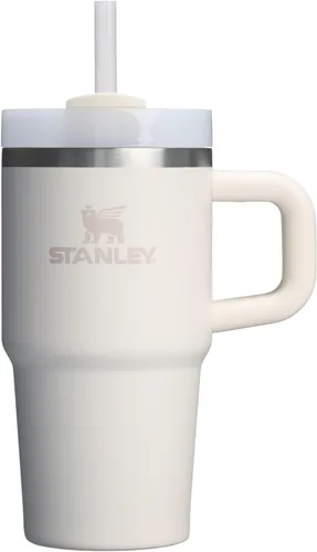 Vista 182 de STANLEY Quencher H2.0 Vaso Térmico con asa y pajilla, 64 onzas, tapa Flowstate de 3 posiciones, gran capacidad para viajes y deportes, vaso de acero