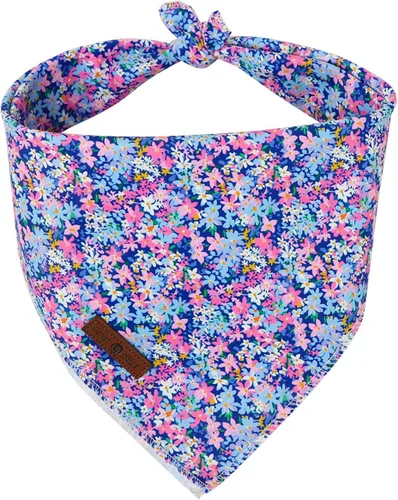 Vista 29 de Lionet Paws Bandana para Perro de Algodón Lavable Pañuelo Bufanda Bandana Triangular para Perros Pequeños Medianos y Grandes Cuadrícula Negra