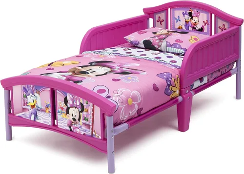 Vista 2 de Delta Children Cama de plástico para niños pequeños, Minnie Mouse de Disney