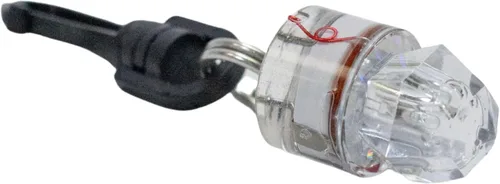 Vista 5 de Scuba Choice Forma de diamante activada por agua mini luz de flash LED de seguridad con clip, blanco