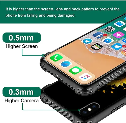 Vista 97 de Funda compatible con iPhone XR, diseño de elefantes africanos para niñas, diseño de patrón a prueba de golpes, antiarañazos, carcasa trasera