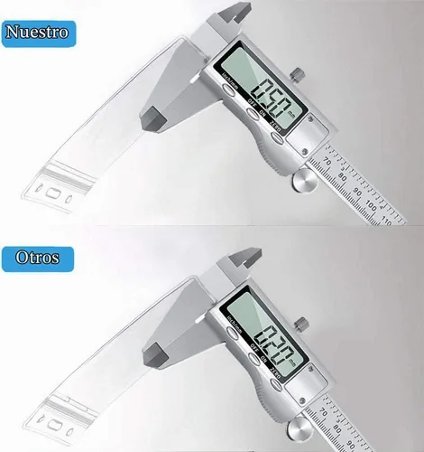 Vista 3 de 50 soportes horizontales de plástico transparente para etiquetas de nombre con clips de metal